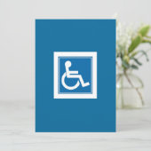 障害者マークの招待状 招待状 (スタンド正面)