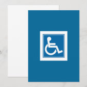 障害者マークの招待状 招待状 (正面/裏面)