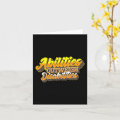 障害者世界ダウン症候群女児 カード (黄色い花)