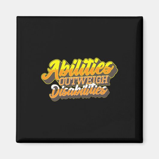 障害者世界ダウン症候群女児 マグネット (正面)