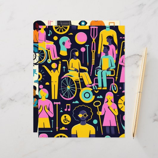 障害者手帳紙 (正面/裏面インサイチュ)