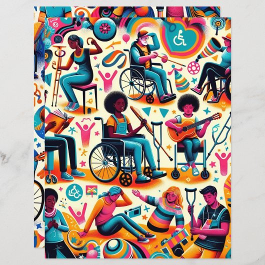 障害者手帳紙 (正面/裏面)