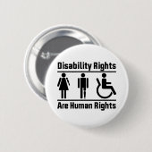 障害者権利人権は人権広場 缶バッジ (正面&裏面)