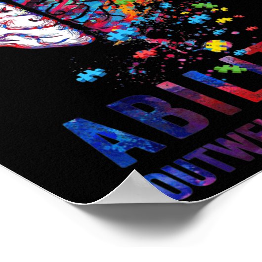 障害者特別教育を上回る能力 ポスター (角)