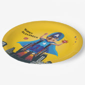 障害者車飛んでいるイスおもしろい誕生日 ペーパープレート (アングル)