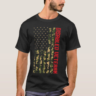 障害者退役軍人ハンディキャップ軍隊兵士退役軍人 Tシャツ