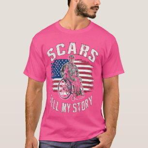 障害者退役軍人ハンディキャップ軍隊兵士退役軍人 Tシャツ