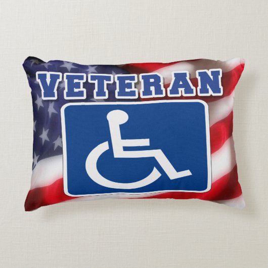 障害者退役軍人USA アクセントクッション (正面)