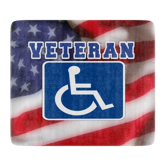 障害者退役軍人USA カッティングボード (正面)