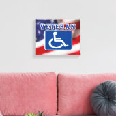 障害者退役軍人USA キャンバスプリント (インサイチュ (リビング))