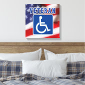 障害者退役軍人USA キャンバスプリント (インサイチュ (寝室))