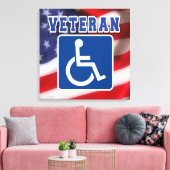 障害者退役軍人USA キャンバスプリント (インサイチュ (リビング))