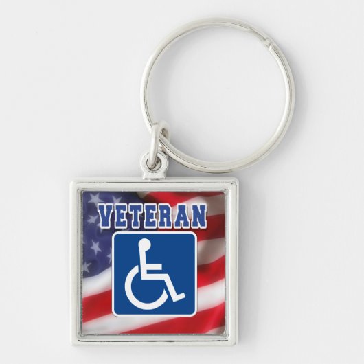 障害者退役軍人USA キーホルダー (正面)