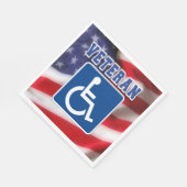 障害者退役軍人USA スタンダードランチョンナプキン (角)