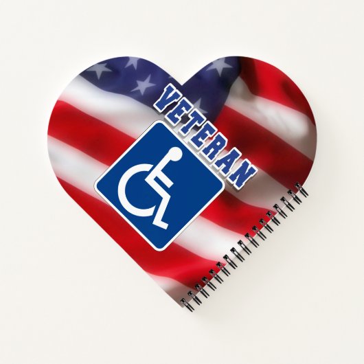 障害者退役軍人USA ノートブック (裏面)