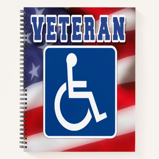障害者退役軍人USA ノートブック (正面)