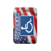 障害者退役軍人USA バスマット (正面縦)