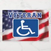 障害者退役軍人USA フードラベル (シングルラベル)