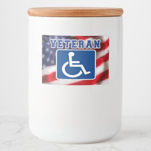 障害者退役軍人USA フードラベル (正面)