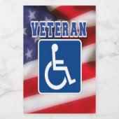 障害者退役軍人USA フードラベル (シングルラベル)