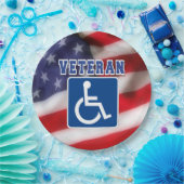 障害者退役軍人USA ペーパープレート (パーティー)