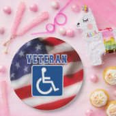 障害者退役軍人USA ペーパープレート (パーティー)