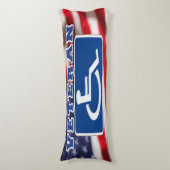 障害者退役軍人USA ボディピロー (正面縦)