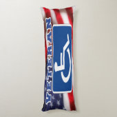 障害者退役軍人USA ボディピロー (裏面 (縦))