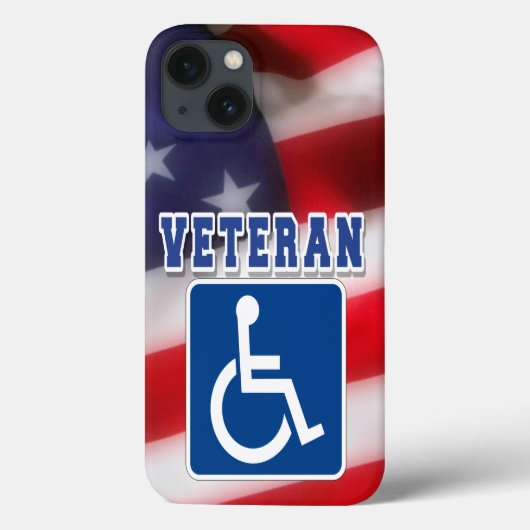 障害者退役軍人USA Case-Mate iPhoneケース (裏面)