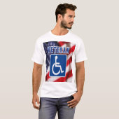 障害者退役軍人USA Tシャツ (正面フル)