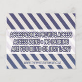 障害者駐車場、無知は障害ではない! チラシ (裏面)