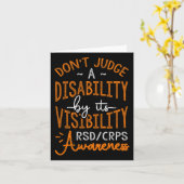 障害者 RSD CRPS 啓発 Tシャツ 差別しないで カード (黄色い花)