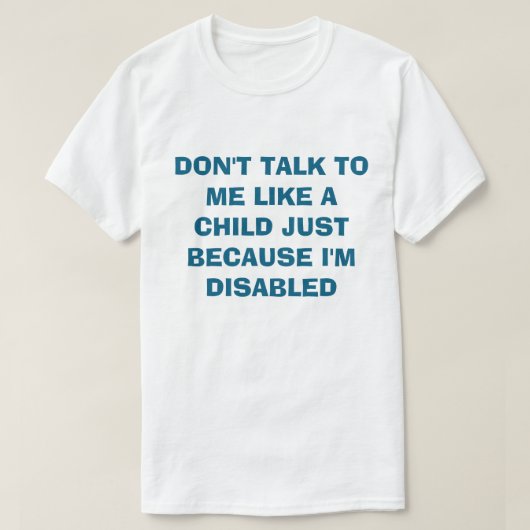 障害者 Tシャツ (デザイン正面)