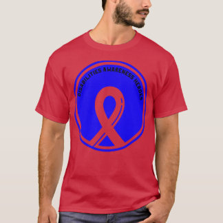 障害認識度ヒーローfor World Day for Di Tシャツ