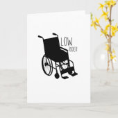 障害認識度車いすロおもしろいーライダー カード (黄色い花)