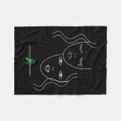 障害認識度 フリースブランケット (正面(横))