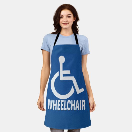 障害車いす エプロン (着用した状態)
