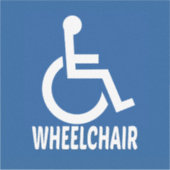 障害車いす シール (正面)