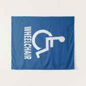 障害車いす タペストリー (正面(横))