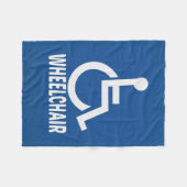 障害車いす フリースブランケット (正面(横))