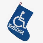 障害車いす ラージクリスマスストッキング (正面 (吊り時))