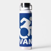 障害車モダン ウォーターボトル (背面)