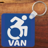 障害車モダン キーホルダー (裏面)