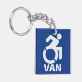 障害車モダン キーホルダー (正面左)