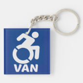 障害車モダン キーホルダー (裏面)