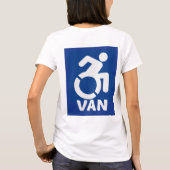 障害車モダン Tシャツ (裏面)