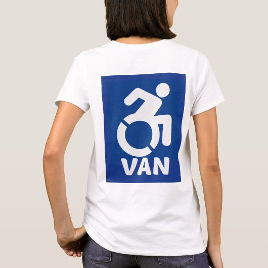 障害車モダン Tシャツ (裏面)