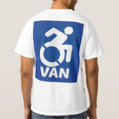 障害車モダン Tシャツ (裏面)