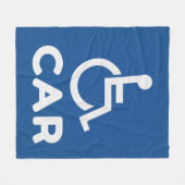 障害車 フリースブランケット (正面(横))