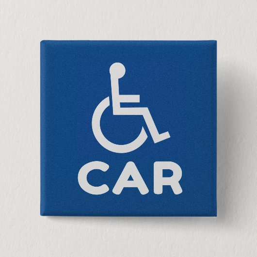 障害車 缶バッジ (正面)